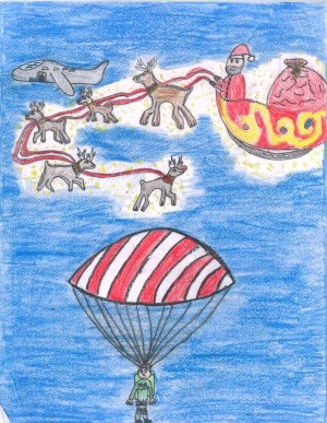 surviving deployment christmas parachutes art contest winners