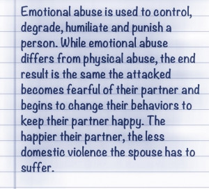Emotional Abuse