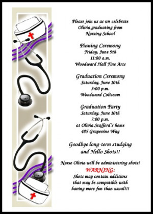 Nurse Pinning Graduation Ceremony Invitations areBecoming Very Popular ...