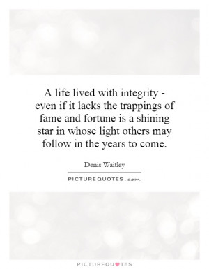 ... star in whose light others may follow in the years to come. Picture