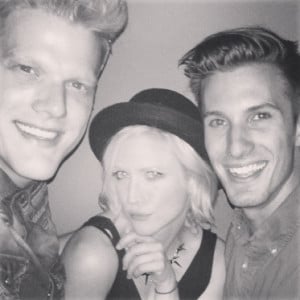Scott Hoying And Alexander Kirk Scott with Brittany Snow and