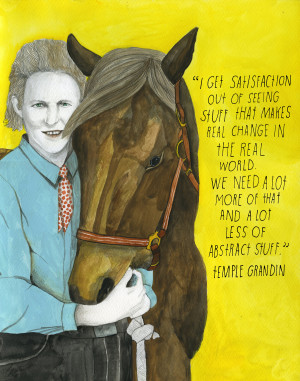 doctor of animal science and expert on animal behavior, Temple Grandin ...
