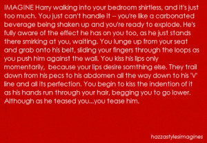 cute, harry styles, imagine, love, one direction, red, tease