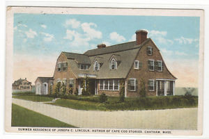 Summer Home Joseph C Lincoln Cape Cod Stories Chatham MA 1926 postcard