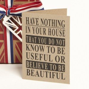 Home > Cards > Quote > Rustic Quote - William Morris