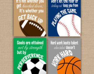 Never Give Up Quotes Sports Basketball Football soccer baseball