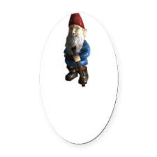 Gnome You Didnt Oval Car Magnet for