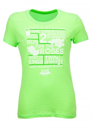 Kentucky Derby 140 Heather Neon Green Lingo T-Shirt at ...