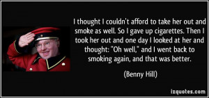 More Benny Hill Quotes