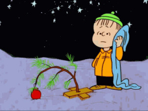 Linus Christmas Tree gif Peanuts tumblr Imgur