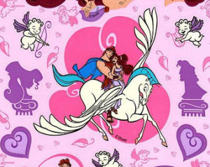 Disney's Hercules, Meg and Pega sus Sandylion Maxi Kromekote Sticker ...