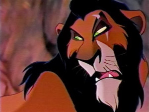 Run away simba. Run away and never return