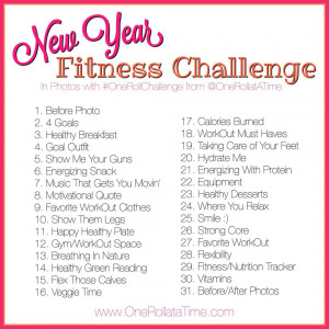 New Year Fitness Challenge - In Photos with www.OneRollataTime.com