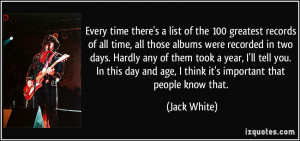 Every time there's a list of the 100 greatest records of all time, all ...