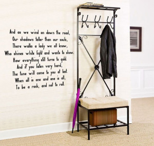 Stairway To Heaven (Led Zeppelin) Lyric wall decal sticker quote