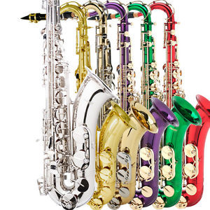 MENDINI-TENOR-SAXOPHONE-SAX-GOLD-SILVER-BLUE-GREEN-PURPLE-RED-39-TUNER