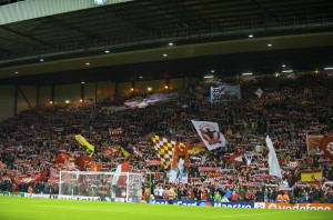 Liverpool fans on the Spion Kop create another magical European night ...