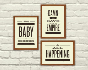 MOVIE QUOTES, Typography, Nursery, Valentines Day, 5 x 7 Art Prints ...