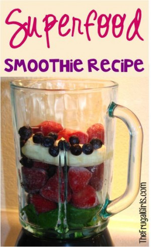 ... or afternoon} with this delicious, healthy treat! #smoothies #recipes