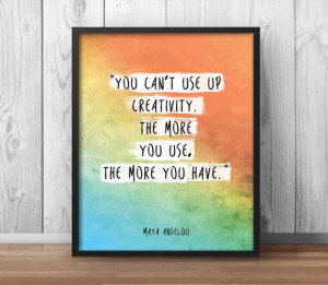 Maya Angelou Quote Poster 