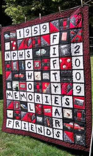 Memory Quilt – High School Memories Quilt