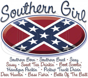 Details about Dixie TShirt Southern Girl Rebel Confederate Flag Belle ...