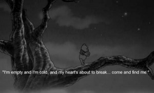 heartbroken, love, pooh