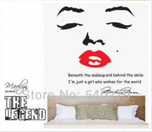 ... me goodnight lip vinyl mural wall sticker decals quote saying 31x110cm