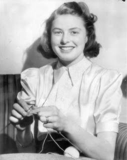 One More Stitch: Famous Knitters – Ingrid Bergman Redux