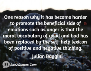 One reason why it has become harder to promote the beneficial side of ...