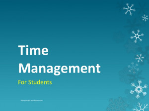 Time management for students