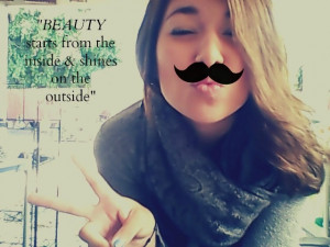beauty, quote, kiss, mustache