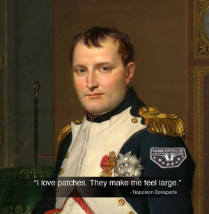 Napoleon Bonaparte Wears Patches