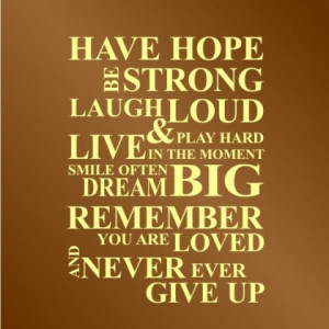 have hope wall sticker price £ 0 00 you have chosen colour white ...