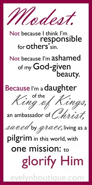 Quotes About Modesty In Dress