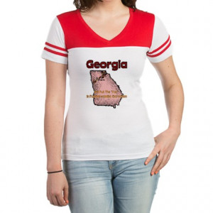 Funny Gifts > Funny Tops > Georgia Funny Quote Jr. Football T-Shirt