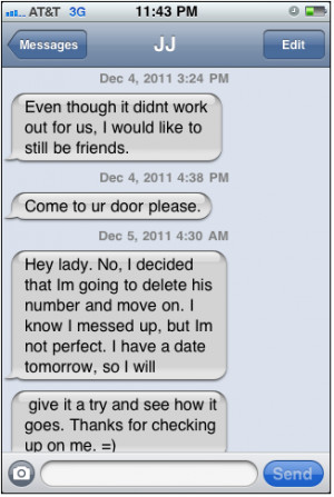 despite his best efforts to ignore her the texts just keep going and ...