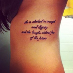Photo Gallery of the Tattoo Quotes For Girls About Strength