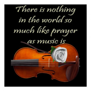 Christian Poster Violin Inspirational Saying