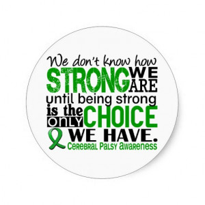Cerebral Palsy How Strong We Are Stickers