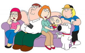... , Stewie, Brian, and Chris, on the FOX animated comedy 'Family Guy