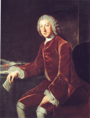 William Pitt, British secretary of state. Unknown painter. Public ...