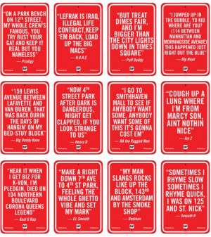 Street Art Project: Rap Quotes