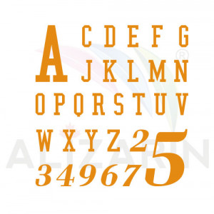 Letter and Number Fonts