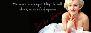 Marilyn Monroe Quote Happiness Facebook Timeline Covers