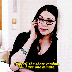 1k ~ gifs oitnb Orange is the new Black Alex Vause Piper Chapman ...