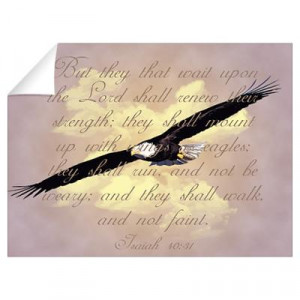 ... > Wall Art > Wall Decals > Isaiah 40:31, Wings as Eagles Wall Decal