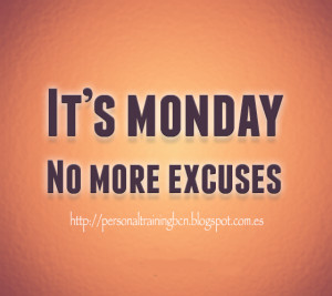 We always leave the new beginnings for monday, so today is monday and ...
