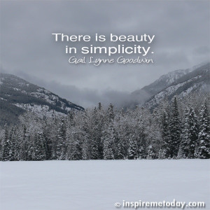 ... Inspiration Archives / Photo Quotes / There is beauty in simplicity