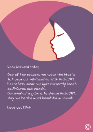 islamic-quotes:Our aim is to please Allah with hijab